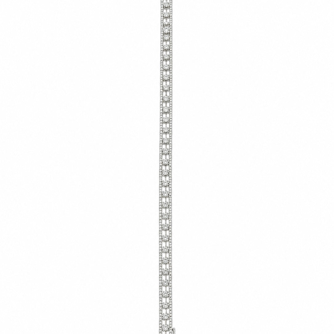 18K White Gold Diamond Bracelet – 4.51CT Diamonds R11250-2 NAEJ