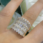 14K Yellow Gold Diamond Statement Ring – 4.10CT G/H SI | GJJJ