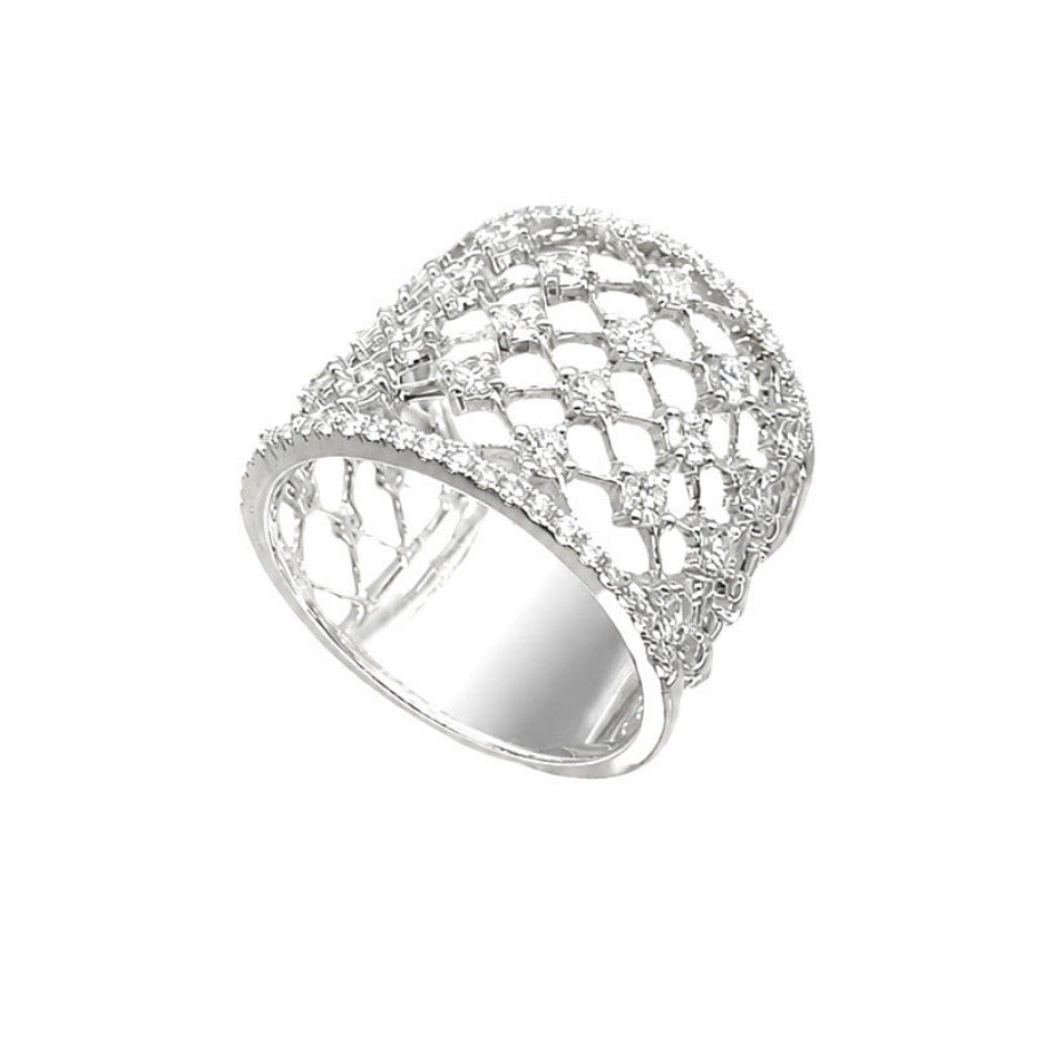 18K White Gold 1.15 CT Diamond Ring ITJJ