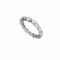 18K White Gold 1.88 CT Pear & Round Diamond Band WB014 IEJJ