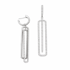 14K White Gold Diamond Earrings – 2.96CT PJE5122-008