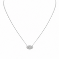 14K White Gold 0.34CT Diamond Pendant Necklace – Adjustable 16–18 Inch Chain PJNP4113