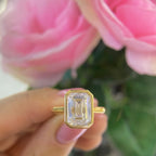 18K Yellow Gold Lab-Grown Diamond Ring – 4.00CT D/VS1