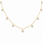 14K Yellow Gold 2.09 CT Lab-Grown Diamond Necklace