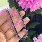 18K White Gold Sapphire Necklace with 10.29ct Round Natural Sapphires SDN002 GIZJ