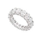 14K White Gold Oval Diamond Eternity Band Ring – 7.95CT WB180 IN,JJJ