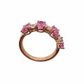 14K Rose Gold Pink Sapphire & Diamond Ring SDR042 INJJ