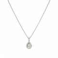 14k White Gold 1.85CT Diamond Pendant Necklace GEJJ
