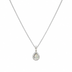 14k White Gold 1.85CT Diamond Pendant Necklace GEJJ