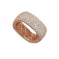 18K Rose Gold Pavé Diamond Ring 4.24CT WB334 NTJJ