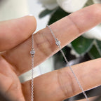14K White Gold with 1.00ct in Diamonds Gorgeous Necklace as Moon style . DIER0145 N,TJJ