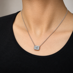 14K White Gold Lab Grown Diamond Pendant Necklace – 2.72ct G/VVS2 DP071 IJJJ