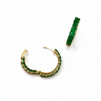 18K Yellow Gold Emerald Earrings – 7.71 CTW KE1331/EM IEST