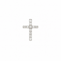 14K White Gold Diamond Cross Pendant – 0.37 CT Diamonds AP20132-001