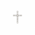 14K White Gold Diamond Cross Pendant – 0.37 CT Diamonds AP20132-001