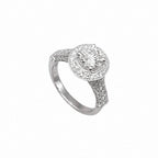 Platinum Round Diamond Halo Ring – 1.93CT Total Diamond Weight RDER184 IAJJ IZJJ