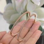 14K Rose Gold Diamond Hoop Earrings – 3.30CT DIER145 IETJ