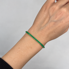 18K Yellow Gold 8.17 Ct Emerald Bracelet