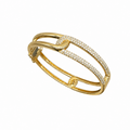 14K Yellow Gold Diamond Bangle Bracelet – 1.50 CT YKB00125