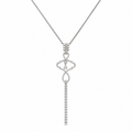 14K White Gold Diamond Pendant Necklace — 1.85CT DN0026 ITJJ