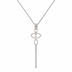 14K White Gold Diamond Pendant Necklace — 1.85CT DN0026 ITJJ