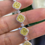 Fancy Yellow & White Diamond Bracelet – 11.60CT Total Weight | DB0075