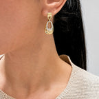 14K Yellow Gold 0.13ct Diamond Earrings DCE12575-5. ZNT
