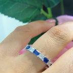 18K White Gold Sapphire & Diamond Ring – 1.98CT Sapphires AR16303BS GSAJ