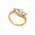 18K Yellow Gold 1.82CT Marquise Diamond Ring DR091 GLJJ