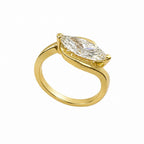 18K Yellow Gold 1.82CT Marquise Diamond Ring DR091 GLJJ
