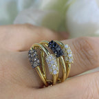 14K Yellow Gold Multi-Color Diamond Ring – 1.07CT Total Diamonds | DCR11526-22