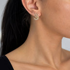 14K Yellow Gold 0.93 Ct Diamond Earrings
