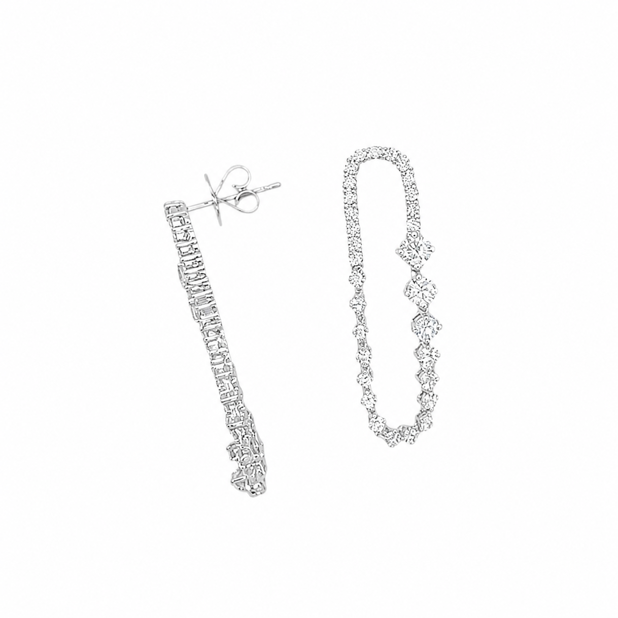 14k White Gold Diamond Earring PJE6259 NNSJ