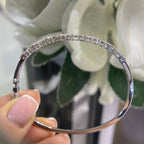 14K White Gold Diamond Bangle with 1.43CT Baguette and Round Diamonds PJB536OWG IESJ
