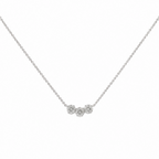 14K White Gold 2.10 CT Clarity-Enhanced Round Diamond Pendant Necklace – 16” & 18” GNTJ