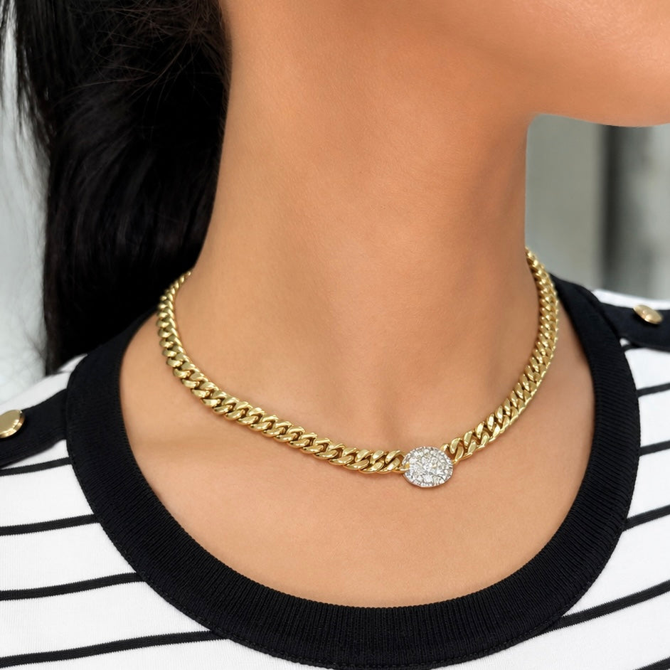 14K Yellow Gold Diamond Necklace – 1.48ct Diamonds | 15” + 2” Extension KVN00249-001