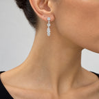 14K & 18K White Gold 2.60 Ct Diamond Earrings