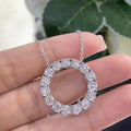 14K White Gold Circle of Love Diamond Pendant – 4.30CT F-G/SI | DP0031