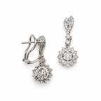 18K White Gold Diamond Earrings – 1.80ct IITJ ER015211