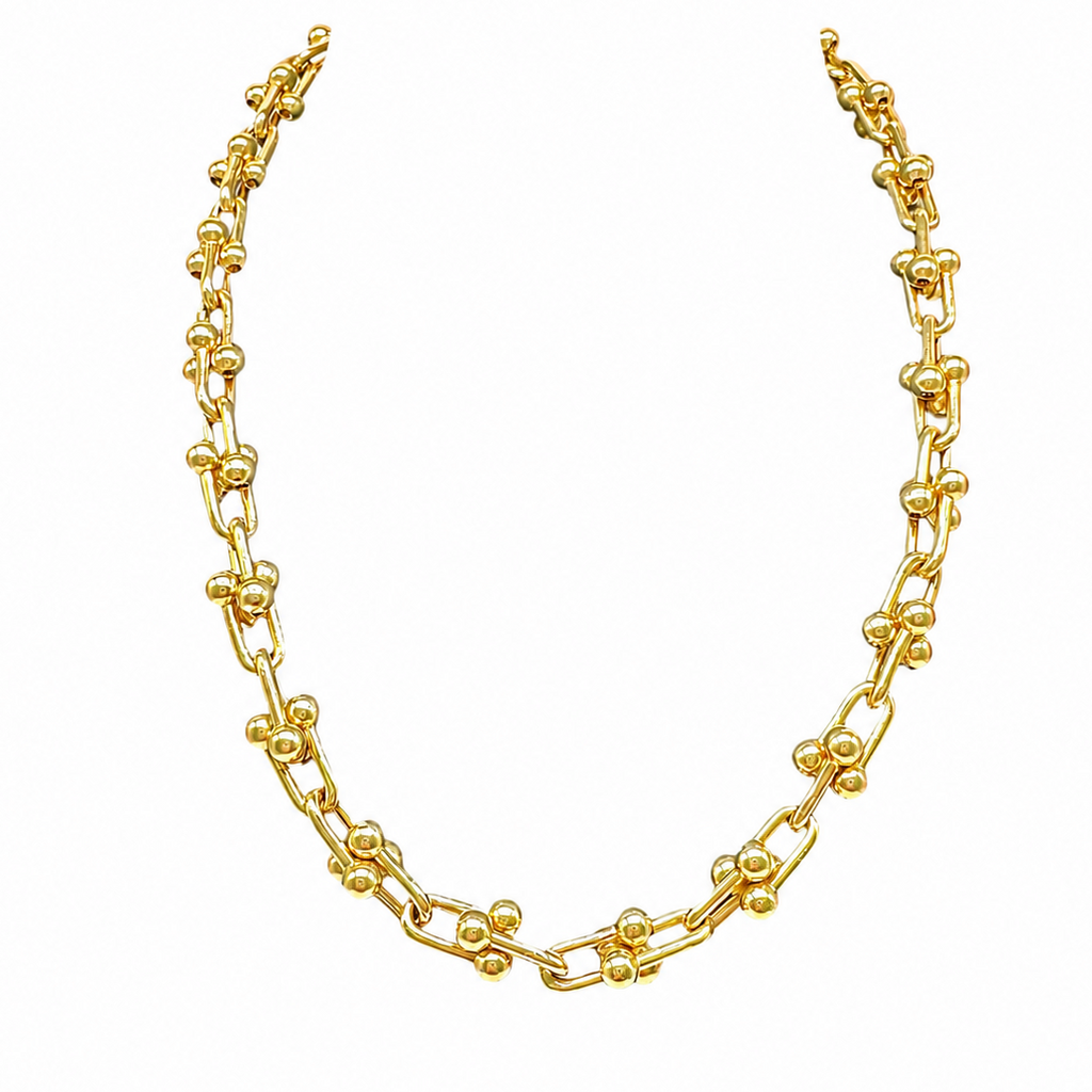 14K Yellow Gold Link Necklace – 17 Inches AIST