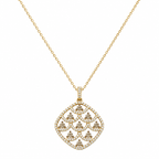 14K Yellow Gold Diamond Pendant Necklace – 0.77ct DC-N12197