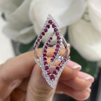 18K White Gold Ruby & Diamond Ring – 1.62CT Rubies / 1.40CT Diamonds | BALTT