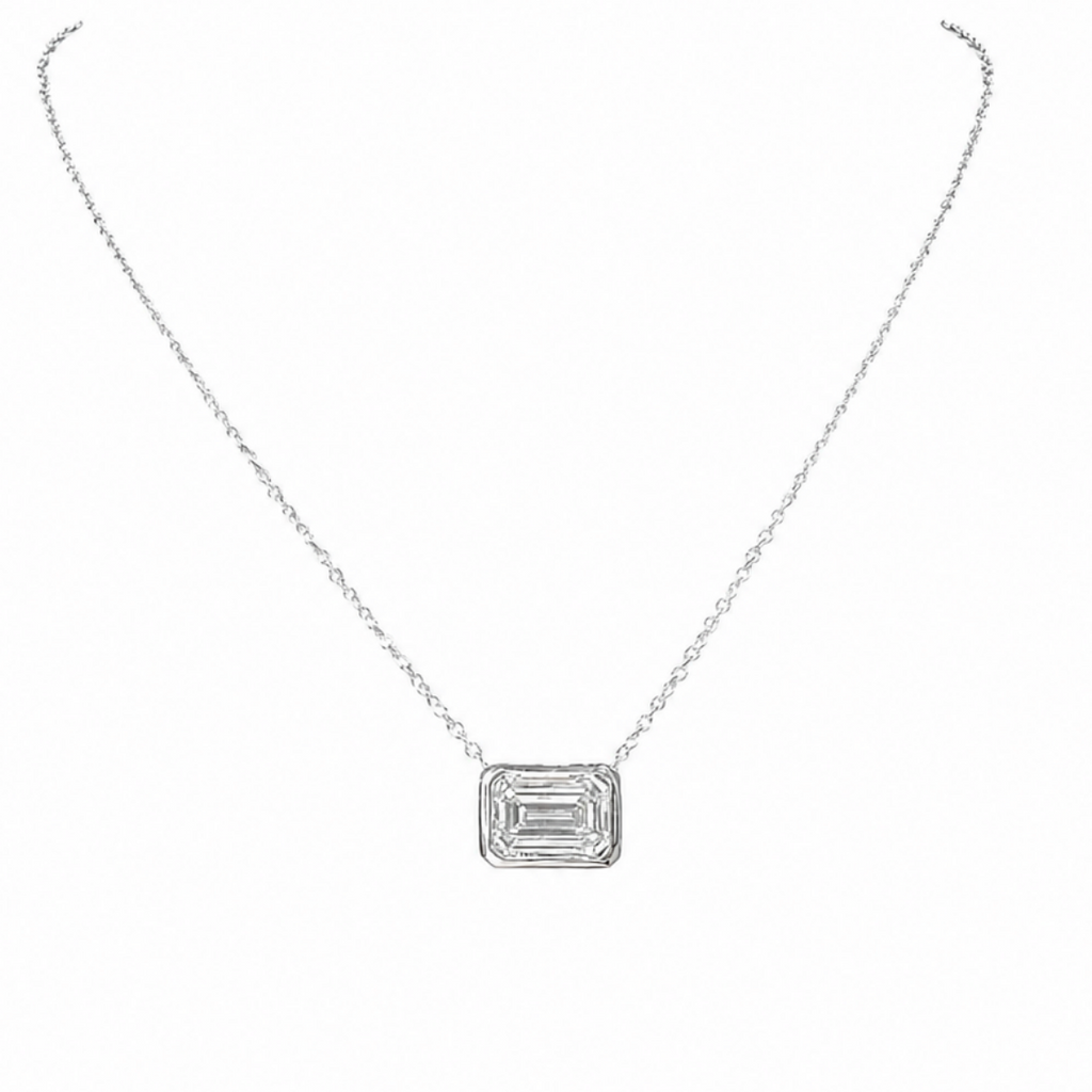 14K White Gold Lab Grown Diamond Necklace – 2.72ct G/VVS2 DP071 IJJJ