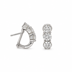 14K White Gold 2.42 Ct Diamond Earrings