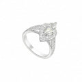 18K White Gold 2.14CT Marquise Diamond Ring MQER012 LNJ GJTJ