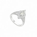 18K White Gold 2.14CT Marquise Diamond Ring MQER012 LNJ GJTJ