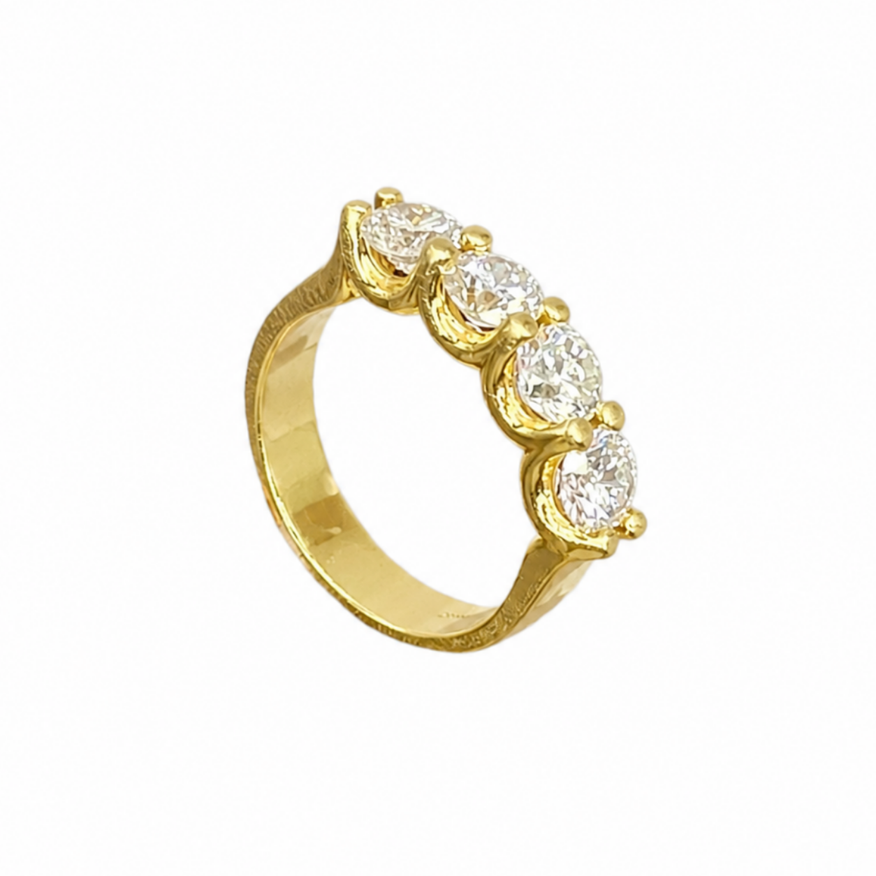 14K Yellow Gold Ring with 2.08CT Round Diamonds WB047 NGEJ