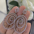 14K Rose Gold Diamond Drop Earrings – 3.99CT  DCE9229-2 GEJJ
