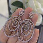 14K Rose Gold Diamond Drop Earrings – 3.99CT  DCE9229-2 GEJJ