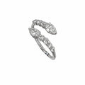 14K White Gold 1.10CT Pear & Round Diamond Ring AR18569-001